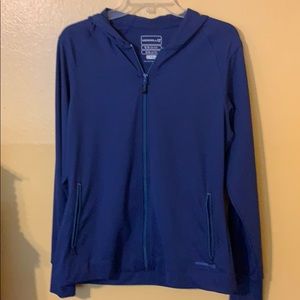 Merrill women’s light jacket with hoodie sz medium